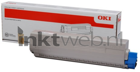Oki PRO8432 geel Combined box and product