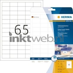 Herma Diepvriesetiketten 4388 wit 38,1x21,2 A4 Combined box and product