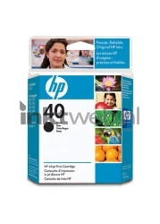 HP 40 zwart Front box