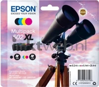 Epson 502XL Multipack (MHD 10-2024) zwart en kleur