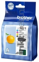 Brother LC-3211 Multipack (Opruiming 4 x 1-pack los) zwart en kleur