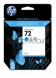 HP 72 cyaan Front box