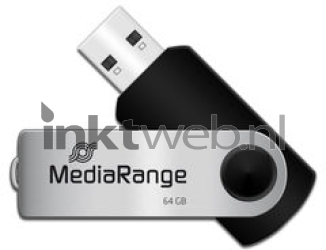 MediaRange USB flash drive 64GB zwart Product only