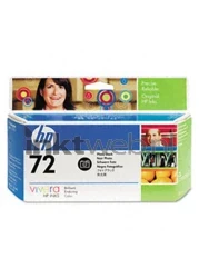 HP 72 foto zwart Front box