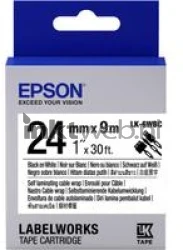 Epson  LK-6WBC zwart op wit breedte 24 mm Front box