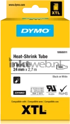 Dymo  1868812 zwart op wit breedte 54 mm Front box