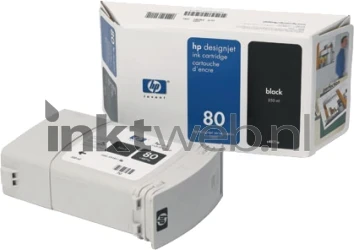 HP 80 zwart Combined box and product