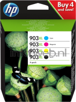 HP 903XL Multipack (Opruiming 4 x 1-pack outlet) zwart en kleur