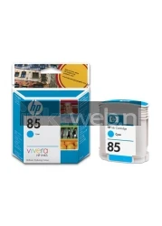 HP 85 licht cyaan Combined box and product