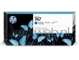 HP 747 blauw Front box