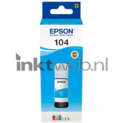 Epson 104 cyaan Front box
