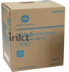 Konica Minolta TNP-49C cyaan Front box