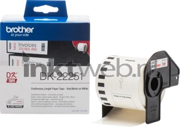 Brother  DK-22251  x 62 mm 15.24 M wit Combined box and product