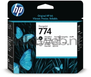 HP 774 foto zwart en licht grijs Front box