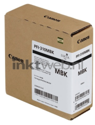 Canon PFI-310MBK mat zwart Front box