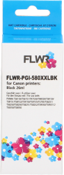 FLWR Canon PGI-580XXL zwart Front box