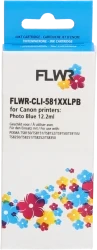 FLWR Canon CLI-581XXL foto blauw Front box