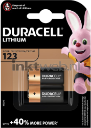 Duracell CR123 duo pack Front box
