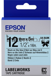 Epson  LK-4LBK zwart op blauw breedte 12 mm Front box