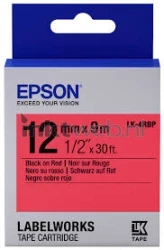 Epson  LK-4RBP zwart op rood breedte 12 mm Front box