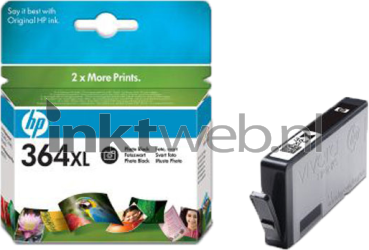 HP 364XL foto zwart Combined box and product