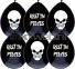 Boland ballonnen Halloween 6 stuks zwart