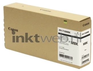 Canon PFI-710 mat zwart Front box