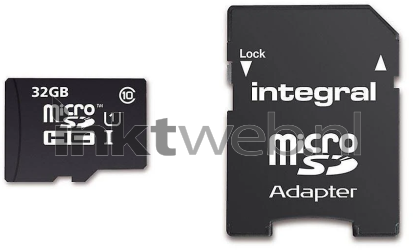 Integral UltimaPro 32GB, Micro SDHC Geheugenkaart zwart Product only
