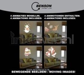 Benson Kerstmis animatie projector lamp Product only