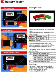 Benson Batterij, zekering en lamp tester 3-in-1 Diverse