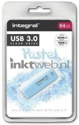 Integral 64GB USB flash drive 3.0 Combined box and product