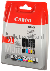 Canon PGI-550XL / CLI-551 5-pack zwart en kleur Front box