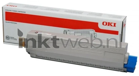 Oki C813 zwart Combined box and product