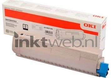 Oki C834 zwart Combined box and product