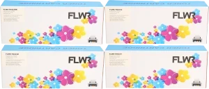 FLWR Brother TN-423 Multipack zwart en kleur