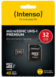 Intenso UHS-I micro SDHC kaart 32GB Front box