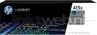 HP 415X (Sticker resten licht plakresten) cyaan