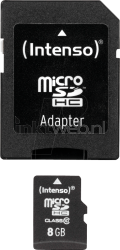 Intenso Micro SDHC kaart Class 10 8GB Product only