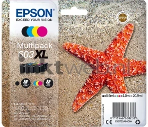 Epson 603XL Multipack zwart en kleur Front box