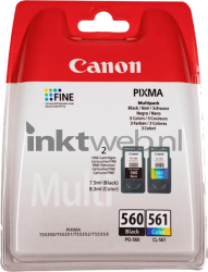 Canon PG-560 / CL-561 Multipack zwart en kleur Front box