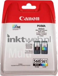 Canon PG-560 / CL-561 Multipack zwart en kleur Front box