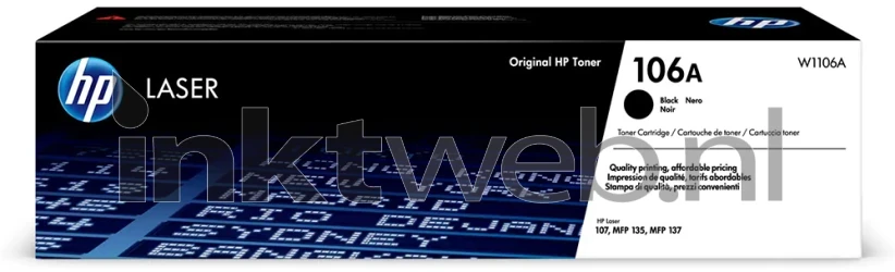 HP 106A zwart Front box