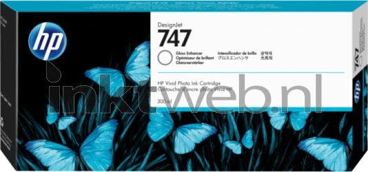 HP 747 inktcartridge glansafwerking Front box