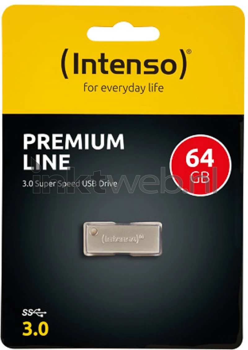Intenso Ultra Line USB 3.0 Stick 64GB, 4er Pack – Aluminium-Gehäuse, Bis Zu 70 MB/s, Silber