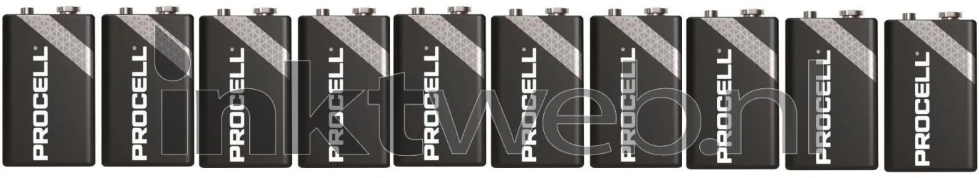 Procell Constant Alkaline 9V 10-pack Product only