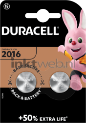 Duracell CR2016 2-pack Front box
