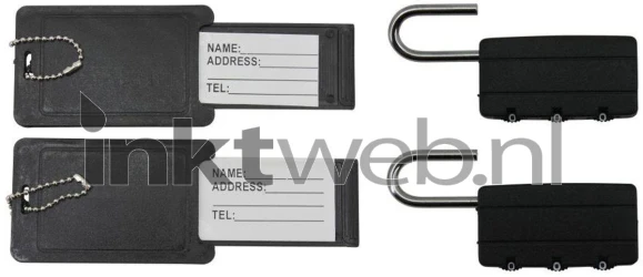 Benson Kofferlabel + hangslot set Product only