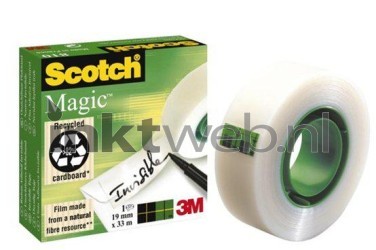 Scotch magic 810 onzichtbare plakband 19x32,9 mm transparant Combined box and product
