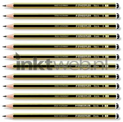 Staedtler Potlood Noris B met gum 12-pack grijs Product only