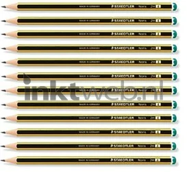 Staedtler Potlood Noris 2H met gum 12-pack grijs Product only